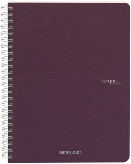 Notatbok EcoQua Original Spiral A5 Linjert Lilla