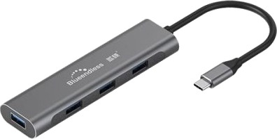 Extra Digital Ca913411 Usb 3.2 Gen 1 3.1 Gen 1 Type-C Usb 3.2 Gen 2 3.1 Gen 2 Type-A 5000 Mbit/S Grå Aluminium