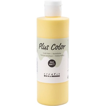 Plus Color Plus Color Hobbymaling krokusgul 250 ml 1 flaske