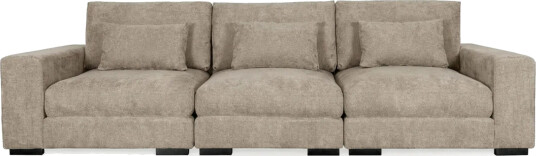 Dubai 3 seters sofa ekstra dyp i Chenille Brun Dubai 3 seters sofa ekstra dyp i Chenille Brun