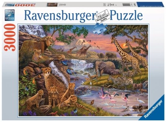 Ravensburger Animal Kingdom 3000 Stykker Dyr 14 År