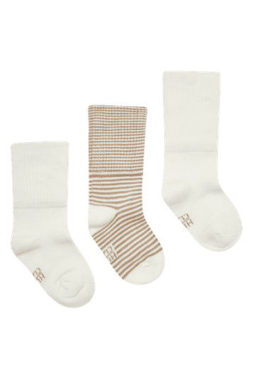 Hust & Claire Fosu 3 pk bambus sokker til barn - ivory