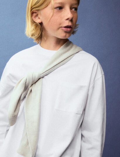 Mango Loose Fit Cotton T Shirt White 11 12