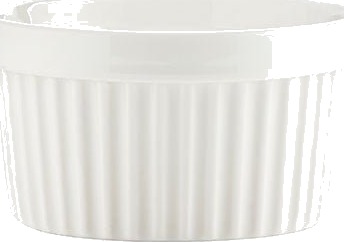 Porsgrunds Porselænsfabrik Ildfast Ramekin Med Riller Hvit Porsgrunds Porselænsfabrik Ildfast Ramekin Med Riller Hvit