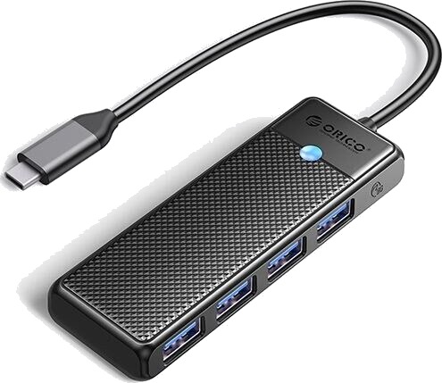 Orico PAPW4A C3 USB A hub dokkingstasjon 4x USB A 3.0 svart