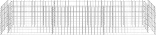 vidaXL Gabion høybed galvanisert stål 270x50x50 cm