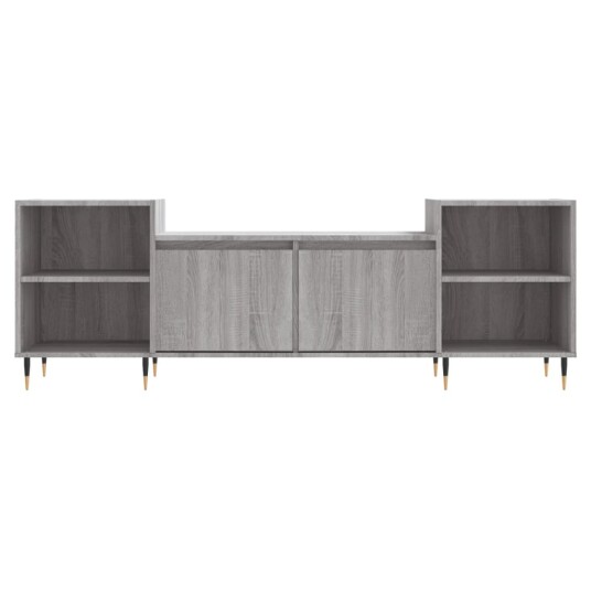 vidaXL TV-benk grå sonoma 160x35x55 cm konstruert tre 8721012113770 vidaXL TV-benk grå sonoma 160x35x55 cm konstruert tre 8721012113770