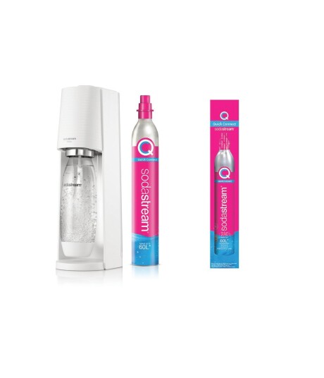 Sodastream Terra White + 1 CQC Extra Cylinder Bundle Sodastream Terra White + 1 CQC Extra Cylinder Bundle