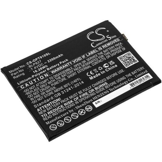 OnePlus 9 Pro 5G batteri (4400 mAh 7.4 V, Sort) OnePlus 9 Pro 5G batteri (4400 mAh 7.4 V, Sort)