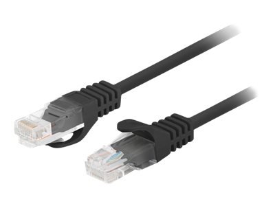Lanberg Koblingskabel Rj-45 Hann Til Rj-45 Hann 2 M 5.4 Mm Utp Cat 6 Uten Hindringer Formstøpt Flertrådet Rund Svart Ral 9004 En Pakke 10