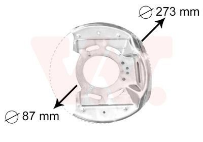 Bremseskjold VAN WEZEL 3763371 Bremseskjold VAN WEZEL 3763371