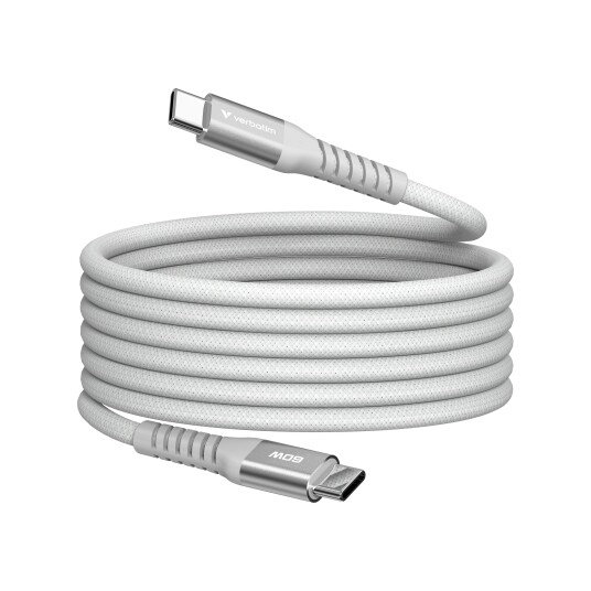 Verbatim USB-C Magnetisk Synk & Lading 60W 1.2m Grå Verbatim USB-C Magnetisk Synk & Lading 60W 1.2m Grå