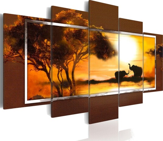 Bilde Møte På Savannen 100x50 Artgeist sp. z o. o.