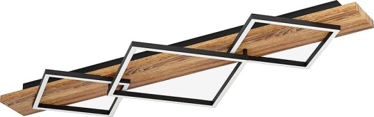 EGLO Taklampe Boyal 3 Svart/Rustic Brown Svart Taklamper