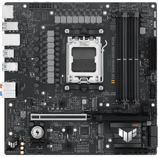 ASUS TUF GAMING B850M-PLUS Hovedkort Micro-ATX DDR5 AM5 PCIe 5.0 ASUS TUF GAMING B850M-PLUS Hovedkort Micro-ATX DDR5 AM5 PCIe 5.0