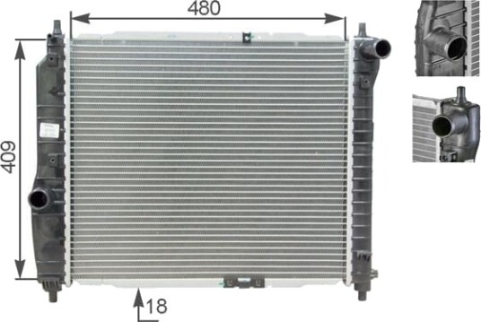 MAHLE CR 1309 000S Radiator motorkjøling
