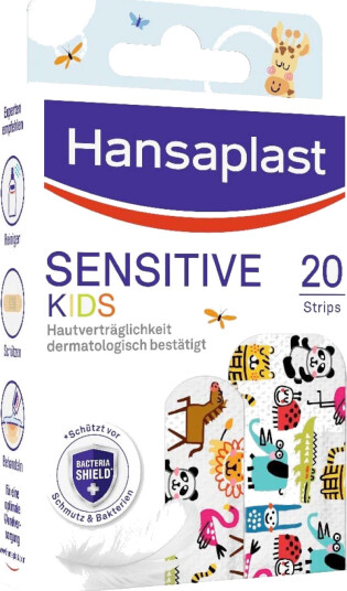 Sensitive barneplaster HANSAPLAST Animals 20 pcs. Sensitive barneplaster HANSAPLAST Animals 20 pcs.