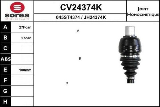 Drivledd EAI CV24374K