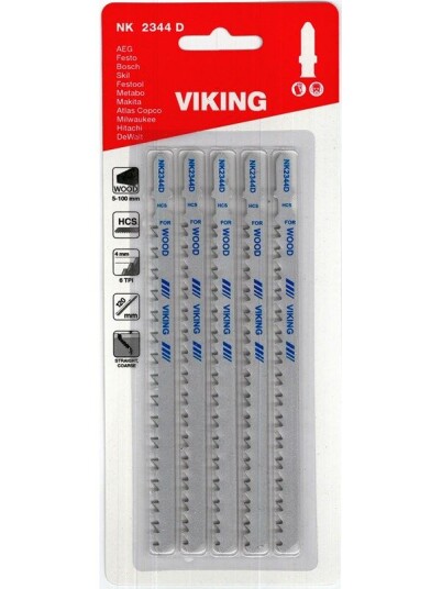 Viking Jigsaw Blades 2344D cards of 5 blades