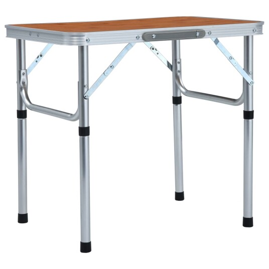 Sammenleggbart campingbord aluminium 60x45 cm Sammenleggbart campingbord aluminium 60x45 cm