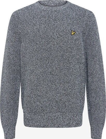 Lyle & Scott Static Marl Crew Neck Jumper   DARK PEPPER MARL   M