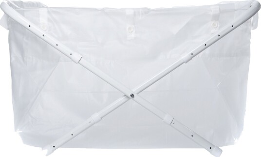 BiBaBad Flexi Sammenleggbart Badekar 80-100cm Transparent