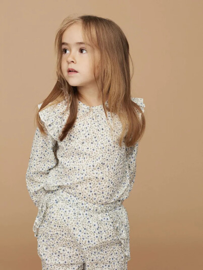 Sofie Schnoor Bluse Blåblomstrete (98 /3 år)