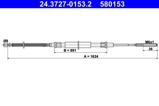 Bremsewire ATE 24.3727 0153.2