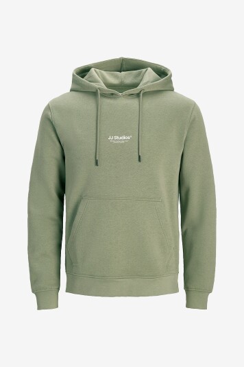 Jack & Jones Plus Hettegenser jjeSoho Sweat Hood Pls Grønn
