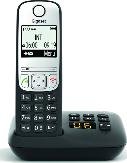 Gigaset A690A trådløs bordtelefon med telefonsvarer Svart Gigaset A690A trådløs bordtelefon med telefonsvarer Svart