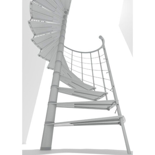 Minka Milano Spiraltrapp ø160 hvid