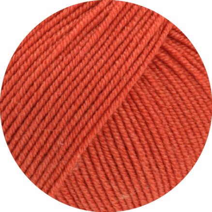Lana Grossa Cool Wool Seta Garn 08 Rust Rød