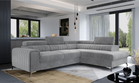 Laurece Sjeselongsofa Høyre Grå Laurece Sjeselongsofa Høyre Grå