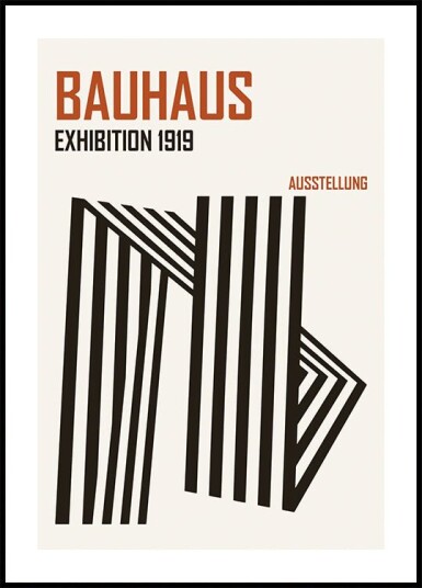 Bauhaus Exhibition 1919 Plakat Plakat / 40x50cm