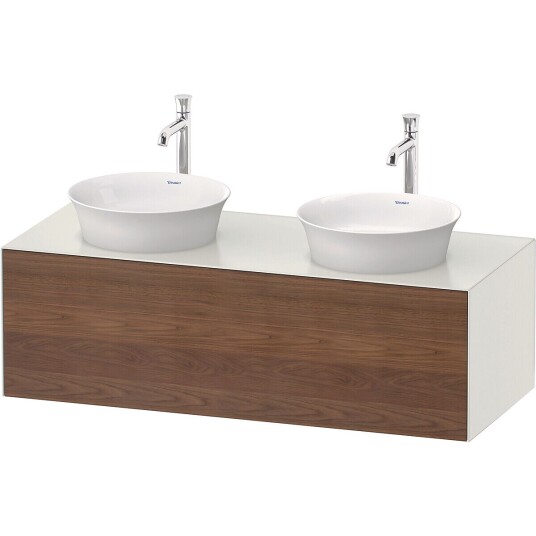 Duravit White Tulip Servantskap 1 skuff 130x55x40,8 cm Valnøtt/Hvit Matt