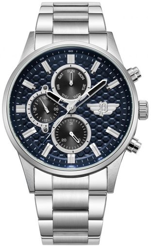 Police Herreklokke PEWJK2229405 Classic Blå/Stål Ø45 mm