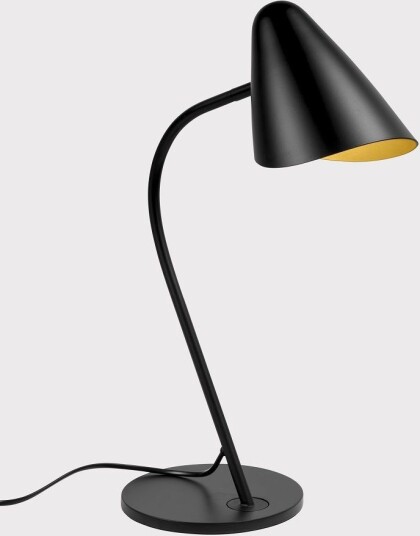 Organic Bordlampe  Høyde 47 Cm  Sort/Gull