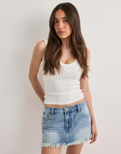 One Teaspoon Blå Nomad Denim Skirt