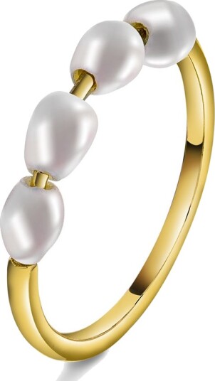 Sandra Lyng X Pan Jewelry Engledråper ring i sølv størrelse Pearl Play ring i sølv Str. 52