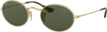 Ray-Ban Oval flat lenses RB3547N 001 51