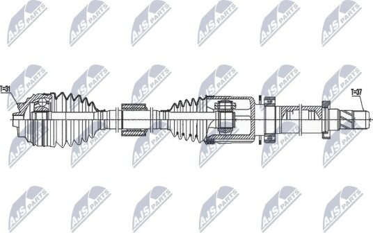Nty Drivaksel NTY NPW BM 171 Nty Drivaksel NTY NPW BM 171