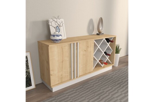 Dasina Konsollbord 148 cm Eik/Hvit