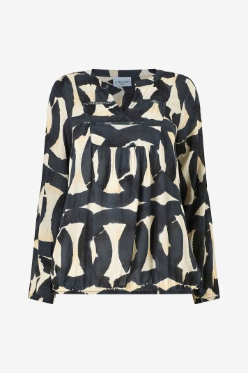 Zhenzi Bluse Zh sini 1058 blouse L/S Svart