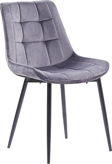 Mustadfors Fløyelsstol 2-pk - Grå