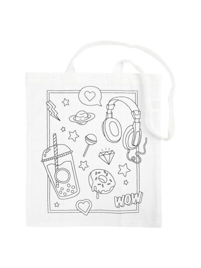 Creativ Company Shoulder Bag with Print