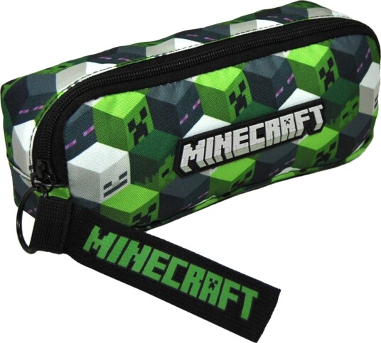 Minecraft Pennal 3+ År Svart/Grønn