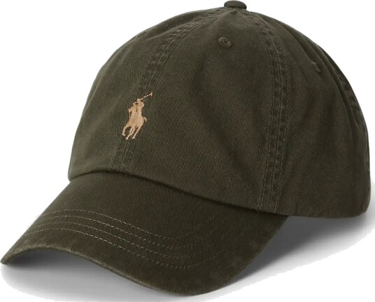Polo Ralph Lauren The Iconic Cotton Chino Ball Cap Khaki green ONE SIZE