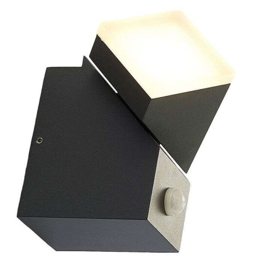 Lindby LED-utevegglampe Sally, 1 lyskilde, sensor
