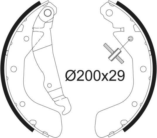 VALEO 562077 Bremsesko sett