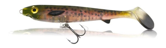 EJ Lures Flatnose Shad Jr Blood Moon With Stinger 15cm, 2-pakning EJ Lures Flatnose Shad Jr Blood Moon With Stinger 15cm, 2-pakning